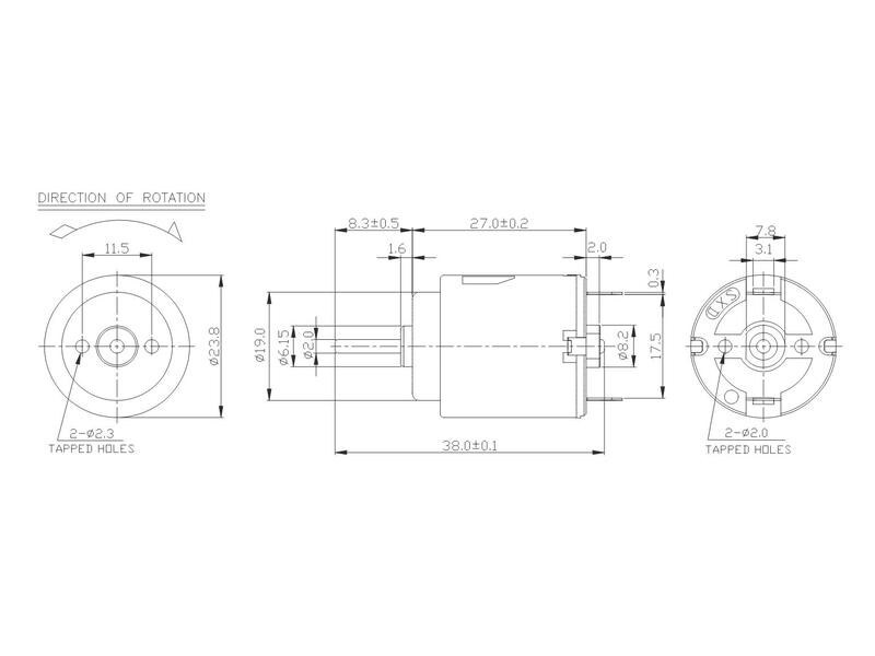 Velleman Brushed Motor 140 3 V, 14200 rpm