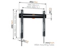 Vogel's Wandhalterung TVM 3405B Schwarz