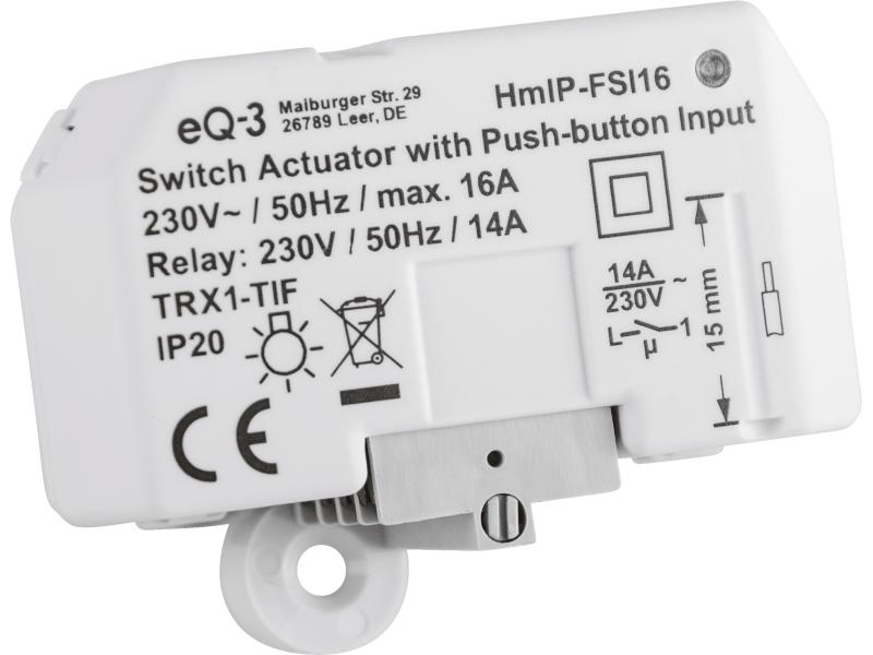 Homematic IP Funk-Schaltaktor mit Tastereingang unterputz
