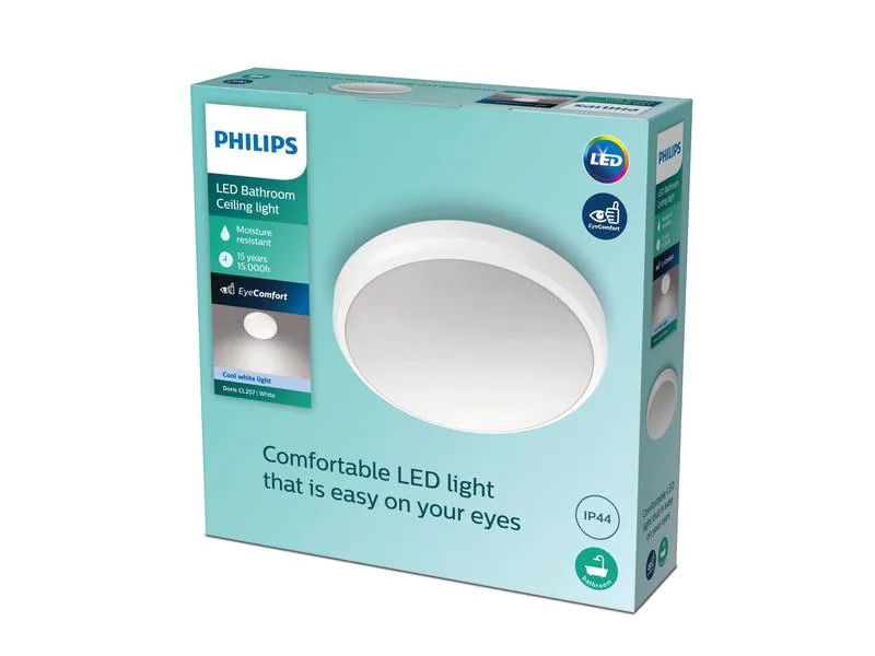 Philips Deckenleuchte Doris 6 W, 4000 K, Weiss