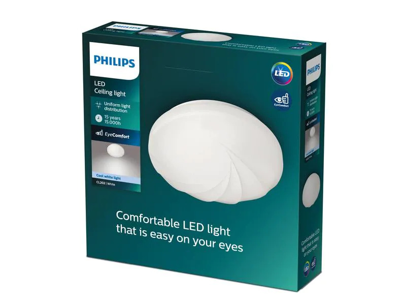 Philips Deckenleuchte Shore EC RD 10 W, 4000 K, Weiss