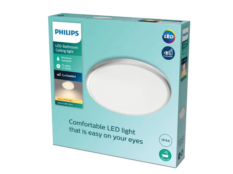 Philips Deckenleuchte Spray 12 W, 2700 K, Weiss