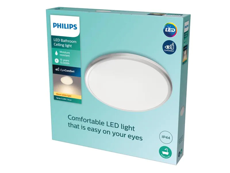 Philips Deckenleuchte Spray 17 W, 2700 K, Weiss