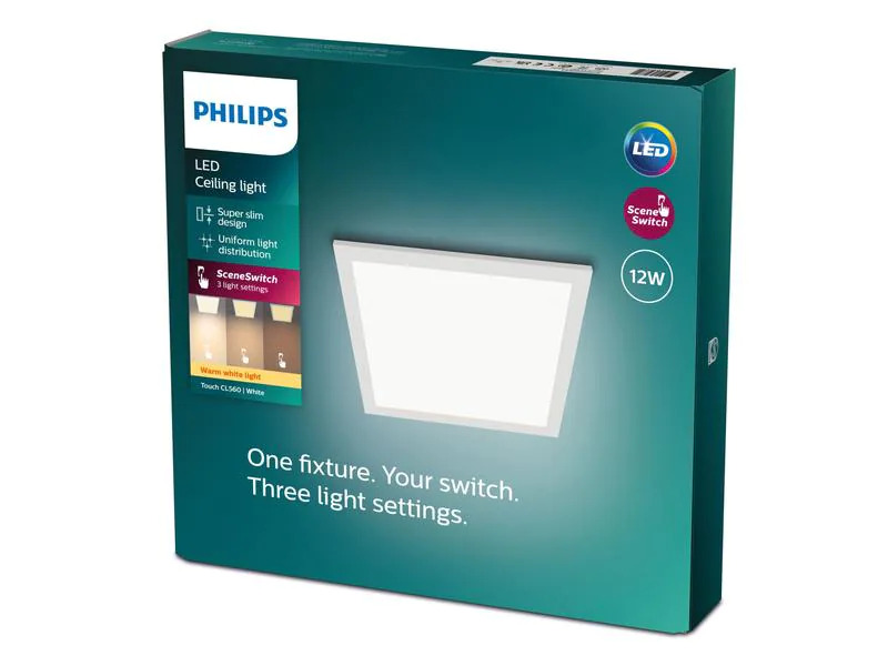 Philips Deckenleuchte Touch SceneSwitch 12 W, 2700 K, Weiss