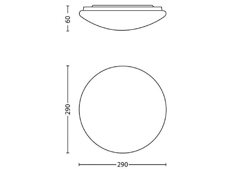 Philips Deckenleuchte Twirly, 12 W, 1200 lm, 2700 K, Weiss