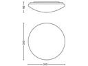 Philips Deckenleuchte Twirly, 17 W, 1700 lm, 2700 K, Grau