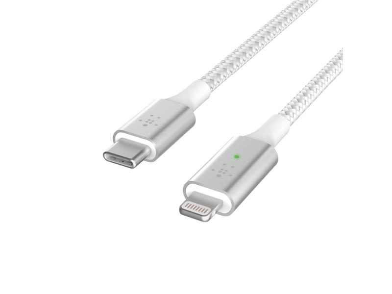 Belkin USB-Ladekabel Boost Charge LED USB-C – Lightning 1.2 m