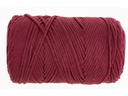 Glorex Wolle Makramee Cotton 2 mm, 250g, Bordeaux