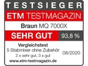 Braun Stabmixer MultiQuick 7  MQ7000X Silber/Schwarz
