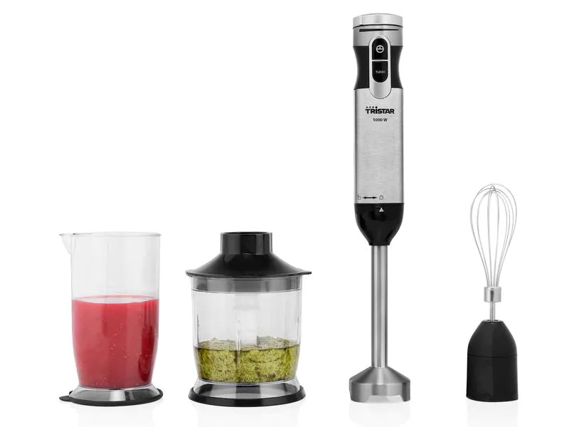 Tristar Stabmixer Set 1000 W, Metall