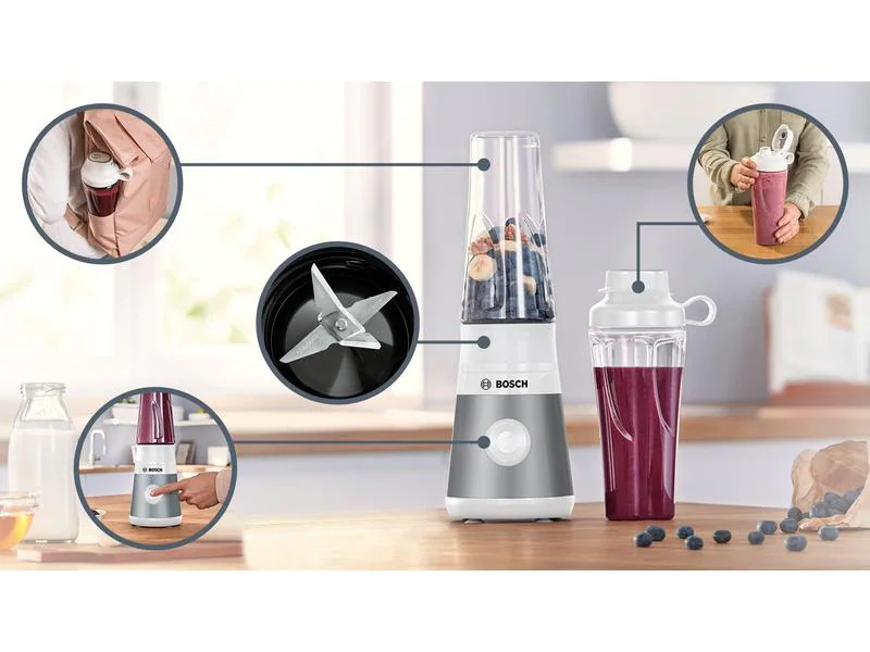 Bosch Standmixer VitaPower MMB2111T Silber/Weiss