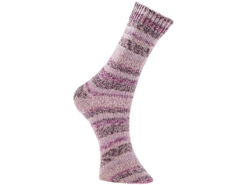 Rico Design Wolle Bamboo für Socken 4-fädig, 100 g, Beere Lila