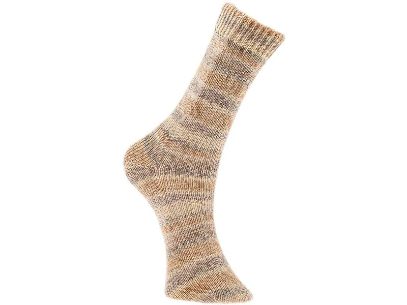 Rico Design Wolle Bamboo für Socken 4-fädig, 100 g, Beige; Braun