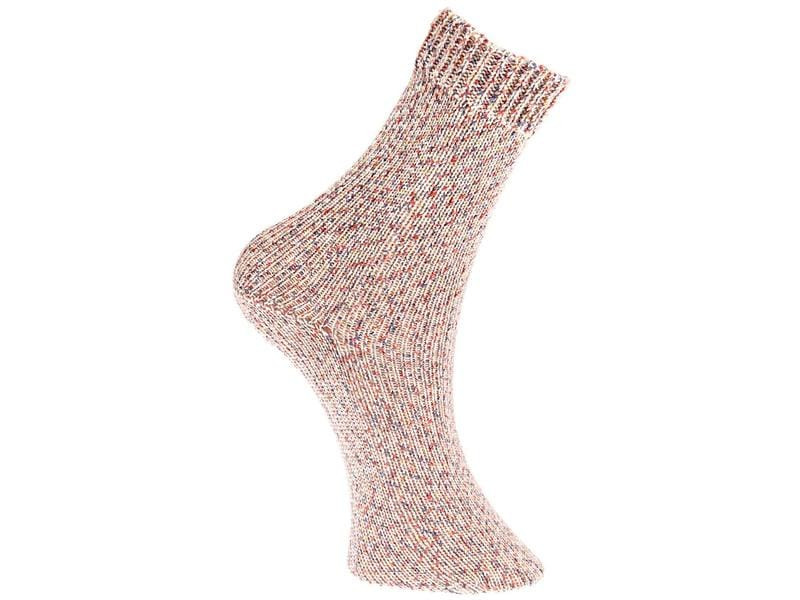Rico Design Wolle Bamboo für Socken 4-fädig, 100 g, Konfetti Natur