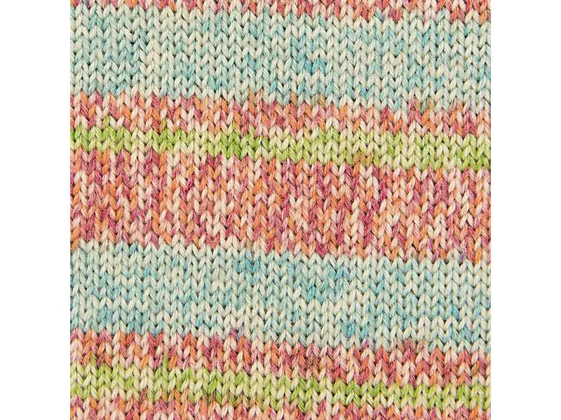 Rico Design Wolle Bamboo für Socken 4-fädig, 100 g, Türkis; Orange