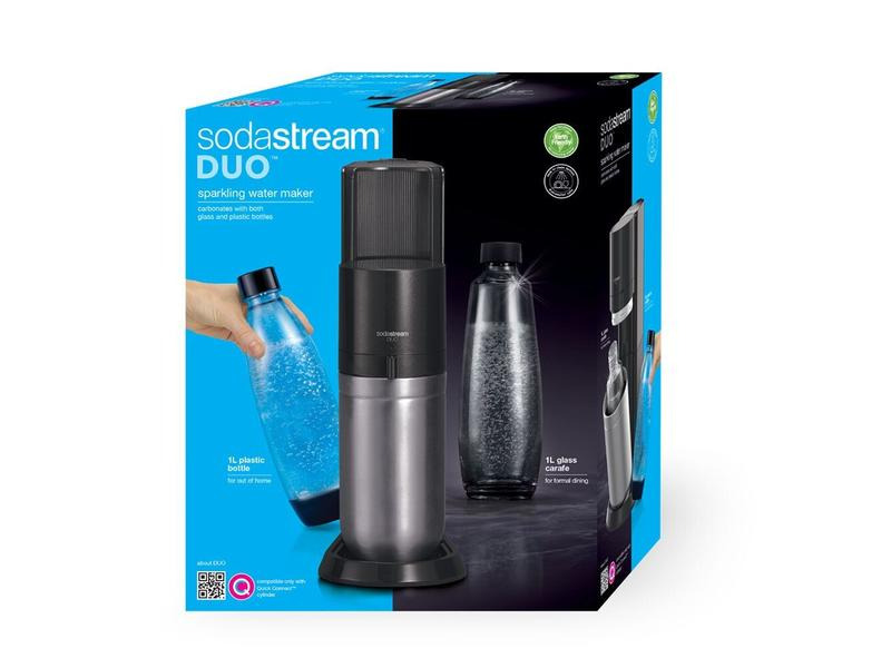 Sodastream Wassersprudler DUO Schwarz/Silber