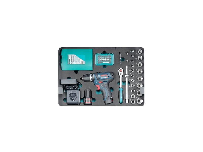 Technocraft Werkzeugkoffer PRO GSR mit Akkuschrauber 147-teilig