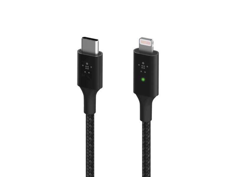 Belkin USB-Ladekabel Boost Charge LED USB-C – Lightning 1.2 m