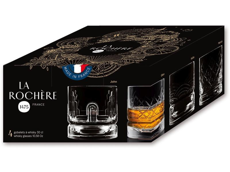 La Rochère Whiskyglas Dandy 300 ml, 4 Stück, Transparent