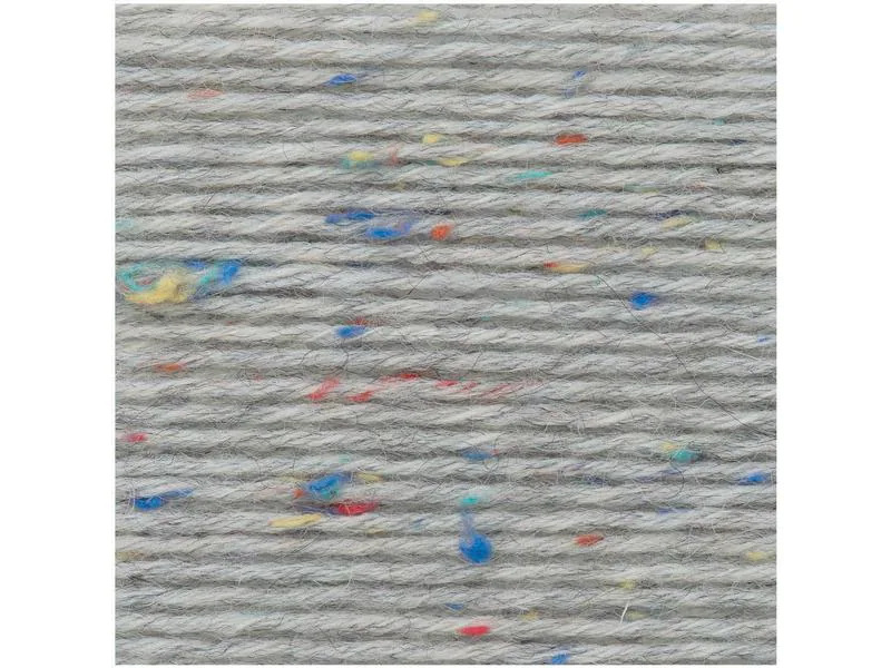 Rico Design Wolle Soft Tweed für Socken 4-fädig, 100 g, Hellgrau