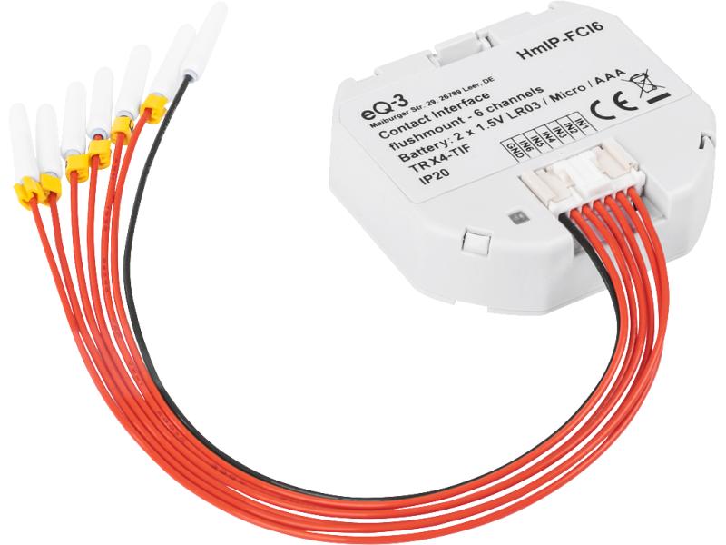 Homematic IP Funk-Tasterschnittstelle Unterputz 6-fach