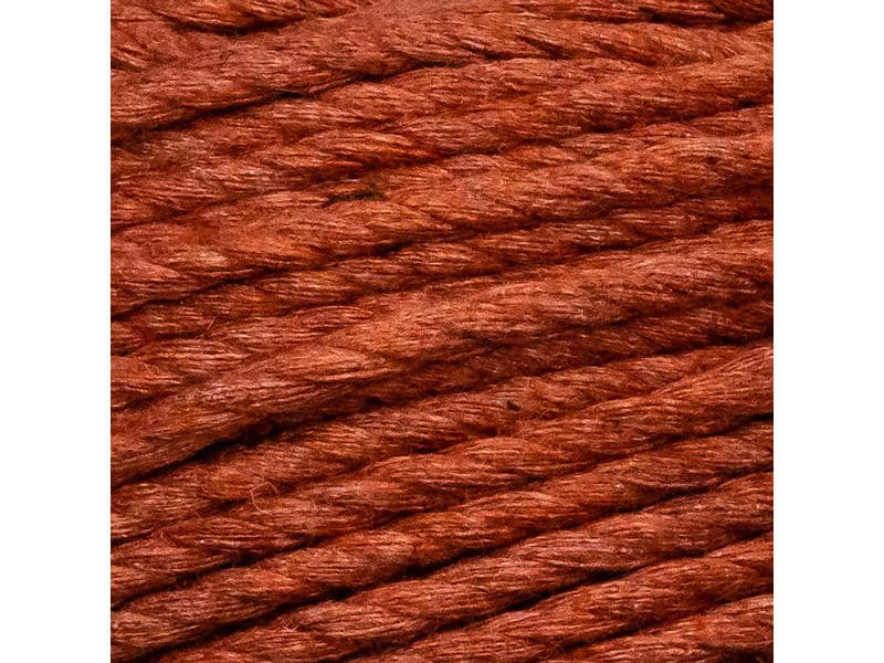 lalana Wolle Macrame rope 2mm, 500g, Rostbraun