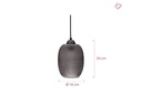 Pauleen Pendelleuchte Gleaming Glamour, 177 cm, E27. 20 W