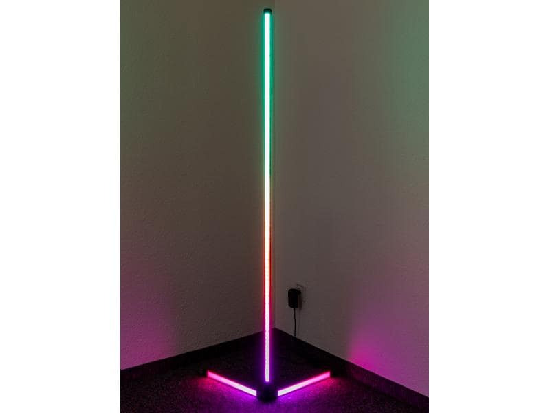 FTM Stehleuchte LED Ambilight, Triangle, RGBW, Schwarz