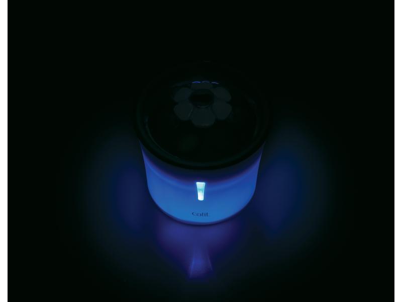 Catit Wasserautomat LED Flower Trinkbrunnen 3l