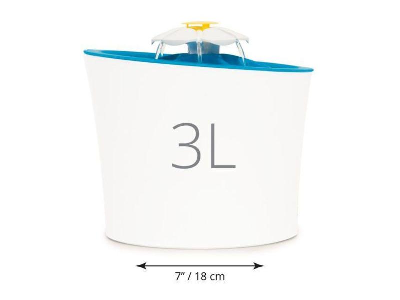 Catit Wasserautomat LED Flower Trinkbrunnen 3l