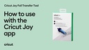 Cricut Werkzeug Folientransfer Set Joy