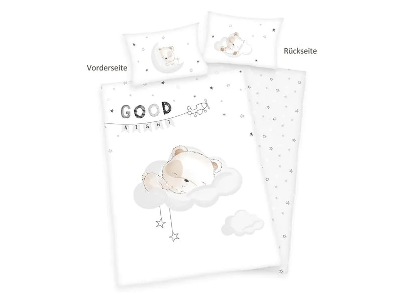 Herding Kinderbettwäsche Sleeping little bear 100x135 cm + 40x60 cm