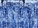Partydeco Partyaccessoire Vorhang 90 x 250 cm, Dunkelblau