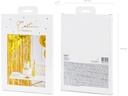 Partydeco Partyaccessoire Vorhang 90 x 250 cm, Gold