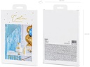 Partydeco Partyaccessoire Vorhang 90 x 250 cm, Hellblau