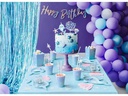 Partydeco Partyaccessoire Vorhang 90 x 250 cm, Hellblau