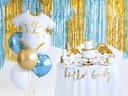 Partydeco Partyaccessoire Vorhang 90 x 250 cm, Hellblau