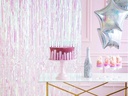 Partydeco Partyaccessoire Vorhang 90 x 250 cm, Opal