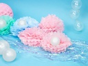 Partydeco Partyaccessoire Vorhang 90 x 250 cm, Opal