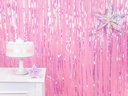 Partydeco Partyaccessoire Vorhang 90 x 250 cm, Opal