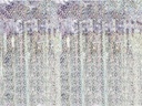 Partydeco Partyaccessoire Vorhang 90 x 250 cm, Rosa/Silber