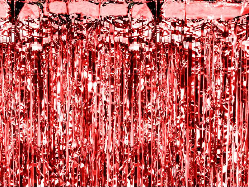 Partydeco Partyaccessoire Vorhang 90 x 250 cm, Rot