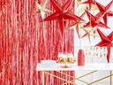 Partydeco Partyaccessoire Vorhang 90 x 250 cm, Rot