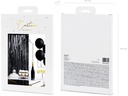 Partydeco Partyaccessoire Vorhang 90 x 250 cm, Schwarz