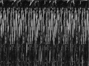 Partydeco Partyaccessoire Vorhang 90 x 250 cm, Schwarz