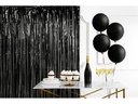 Partydeco Partyaccessoire Vorhang 90 x 250 cm, Schwarz