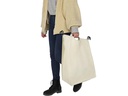 Songmics Wäschesammler mit 4 Fächern 120 l, Beige/Silber
