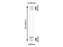 Paulmann Pendelleuchte Aldan, 13W, 2700 K, Schwarz/Weiss