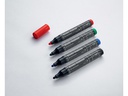 Sigel Non-permanent Marker 4 Stück, Schwarz/Blau/Grün/Rot