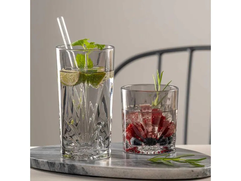 Leonardo Longdrinkglas Capri 530 ml, 4 Stück, Grau